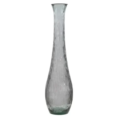 Wazon arabski z recyklowanego szkła dymnego Ø 25x99 cm (WYPRODUKOWANY W HISZPANII)